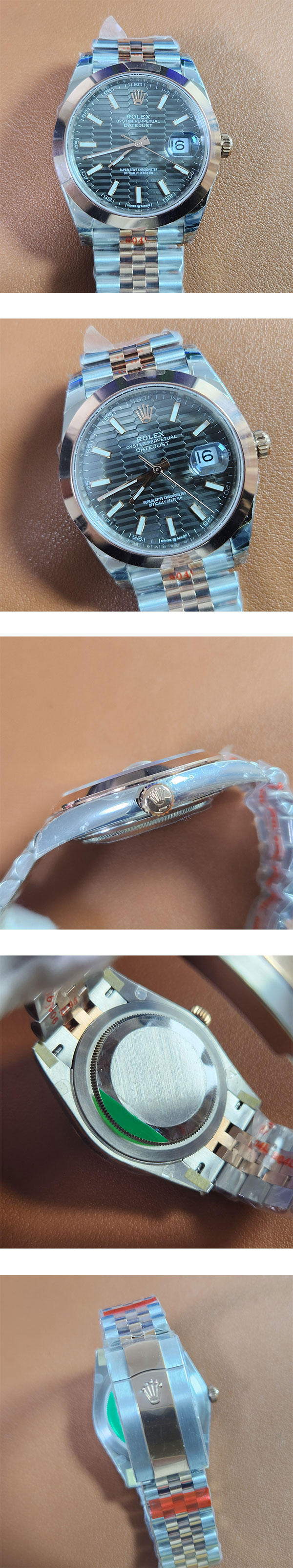 【XT出品】ロレックスコピー デイトジャスト 41mm 126301 グレーフルーテッド 非常に良い